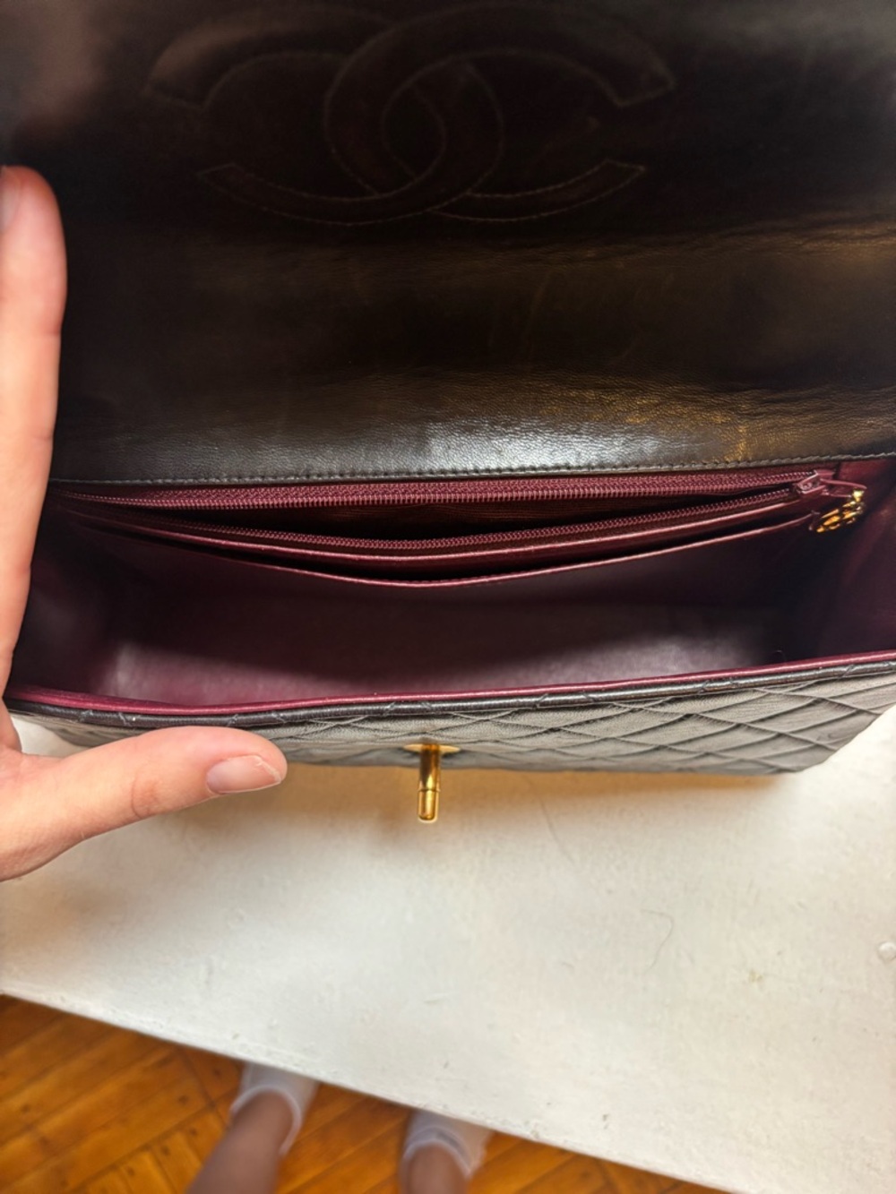 Vintage Chanel Kelly Top Handle Flap Bag - Picture 10 of 14